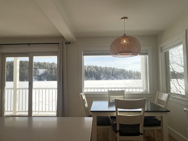 view of dining room