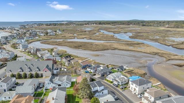 54 Webhannet Dr, Wells, ME 04090 - aerial view of residential area featuring a large body of water
