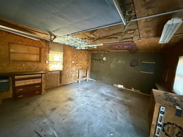 view of basement