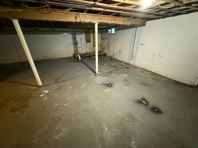 view of basement