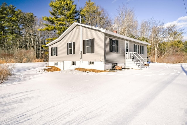 view of front of home