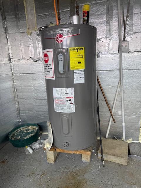 utilities with electric water heater