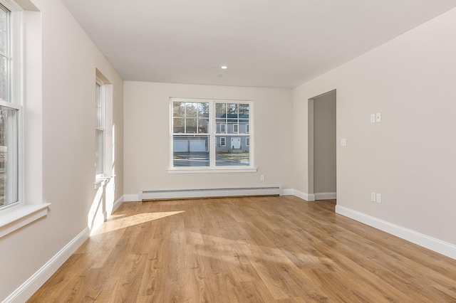 LOT9 Westhaven Ln, Wells, ME 04090 - unfurnished room with baseboard heating, light wood-type flooring, and baseboards