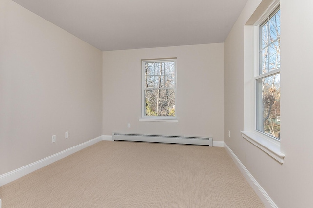 LOT9 Westhaven Ln, Wells, ME 04090 - empty room with baseboard heating, carpet, plenty of natural light, and baseboards