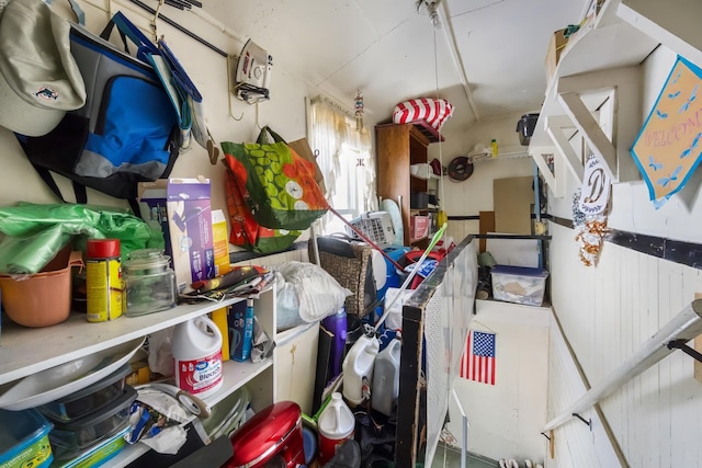 view of storage room