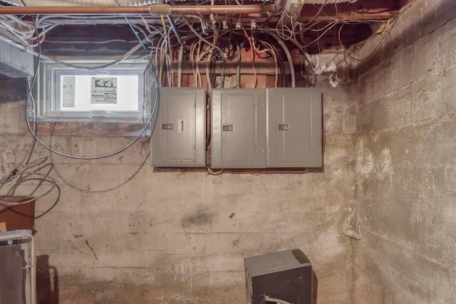 utility room with electric panel