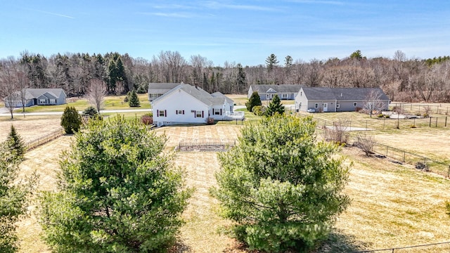 11 Sunrise Dr, Hallowell, ME 04347 - birds eye view of property featuring a wooded view