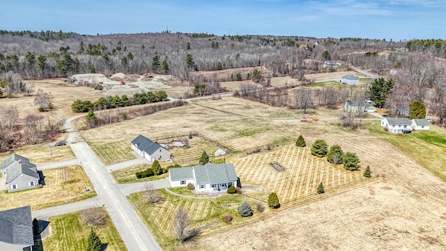 11 Sunrise Dr, Hallowell, ME 04347 - aerial view featuring a rural view
