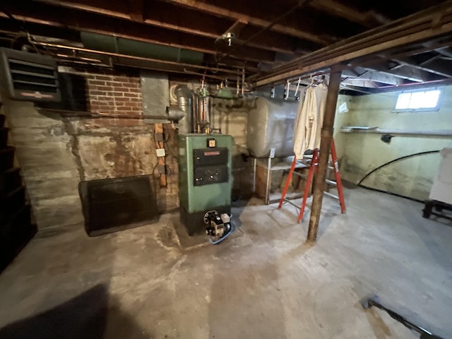 view of basement