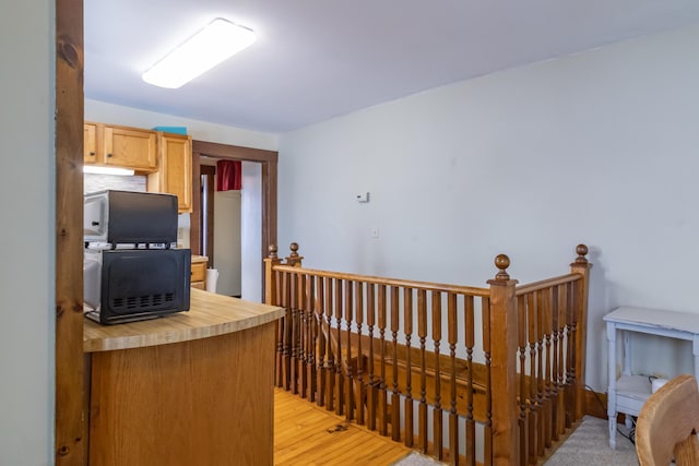 kitchen featuring light hardwood / wood-style floors