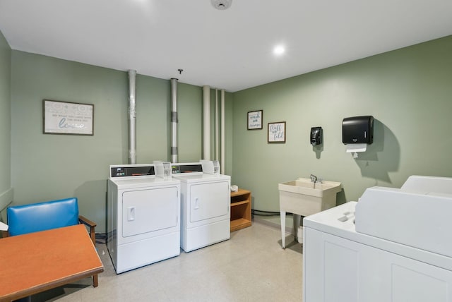 laundry area featuring separate washer and dryer