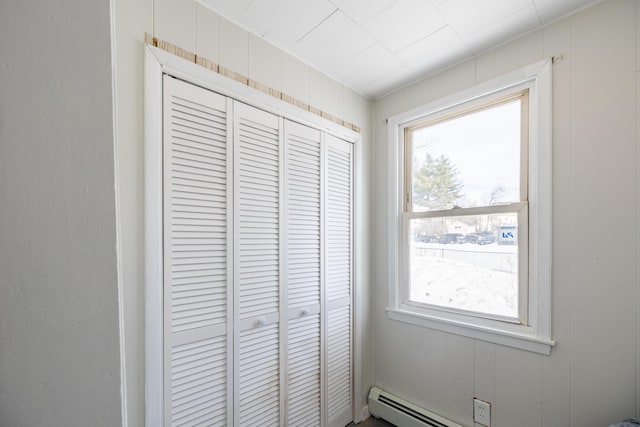 interior details featuring baseboard heating