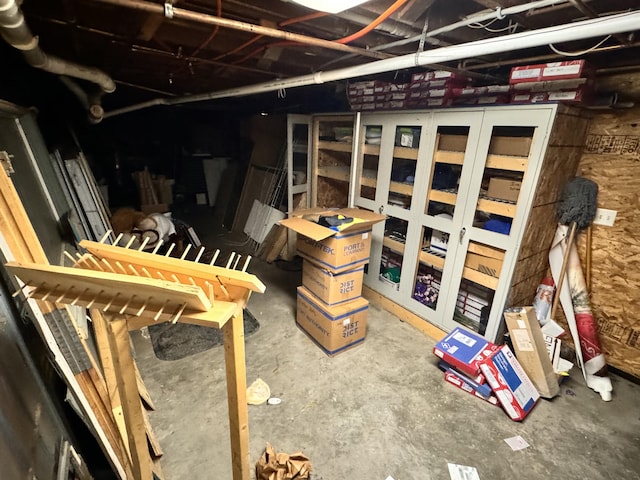 view of storage room