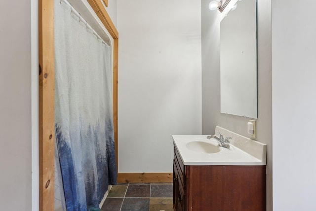 bathroom featuring vanity