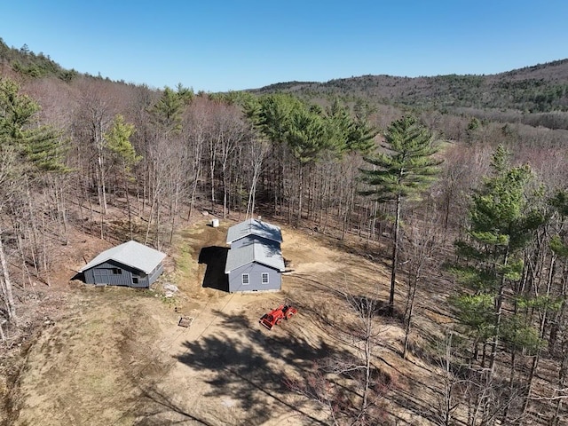 21 Coolidge Rd, Dixfield, ME 04224 - drone / aerial view featuring a forest view