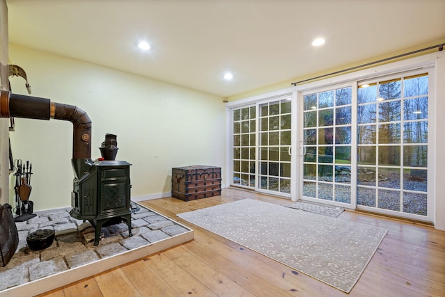 interior space featuring hardwood / wood-style floors