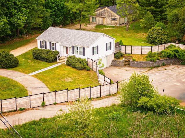 116 Rogers Rd, Kittery, ME 03904 - view of front of property with driveway, a shingled roof, and an attached garage