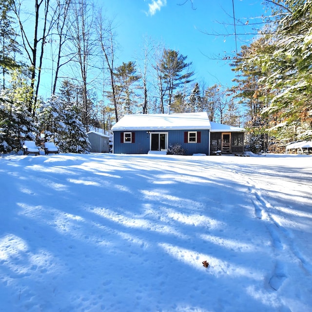 view of front of home