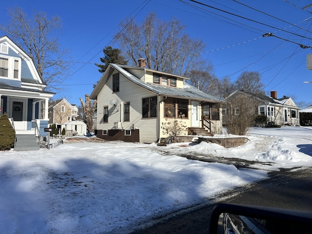 view of front of home with a porch