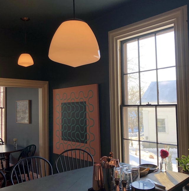 view of dining area