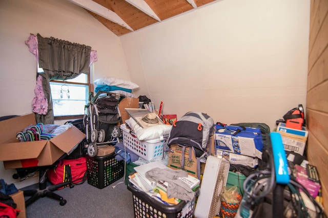 view of storage room