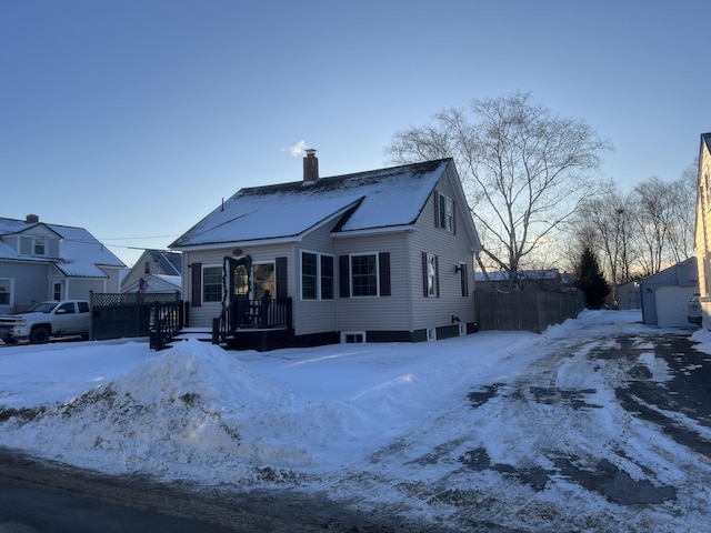 view of front of property