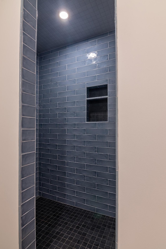 details with tiled shower