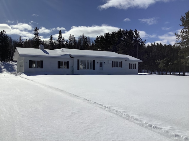 view of ranch-style home