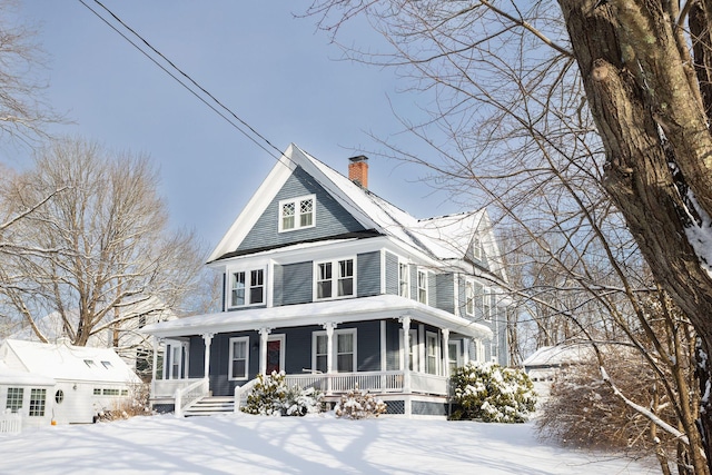 view of front facade with a porch