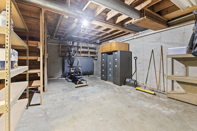 view of basement