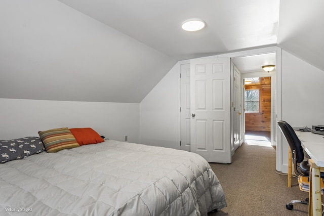 16 Hanna Ln, Bristol, ME 04539 - carpeted bedroom with vaulted ceiling