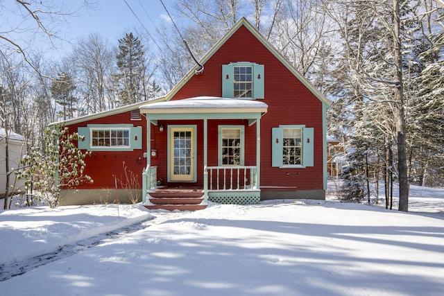 view of front of home