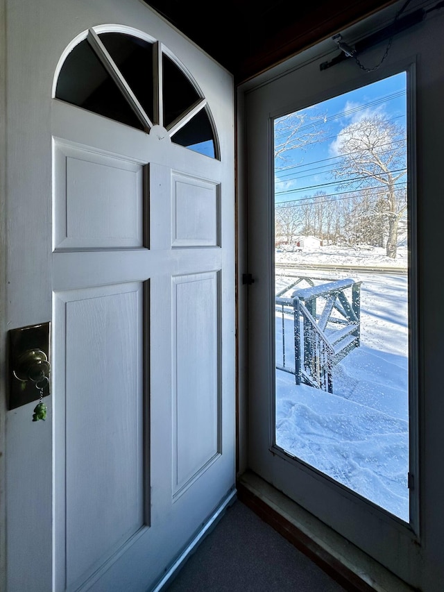 view of doorway to outside