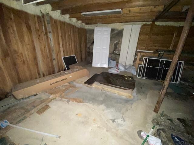 view of basement