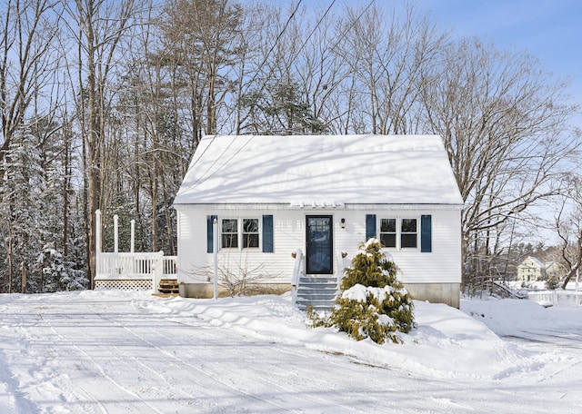 view of bungalow-style home