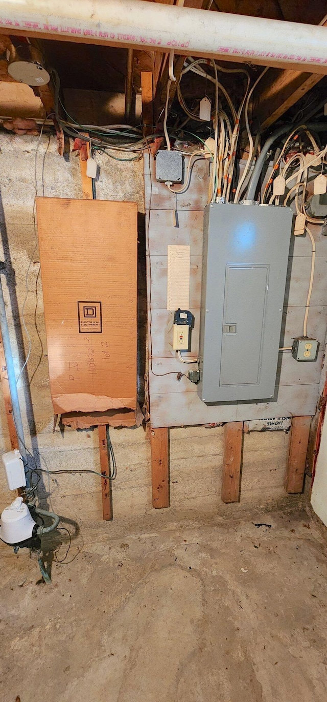 utility room featuring electric panel