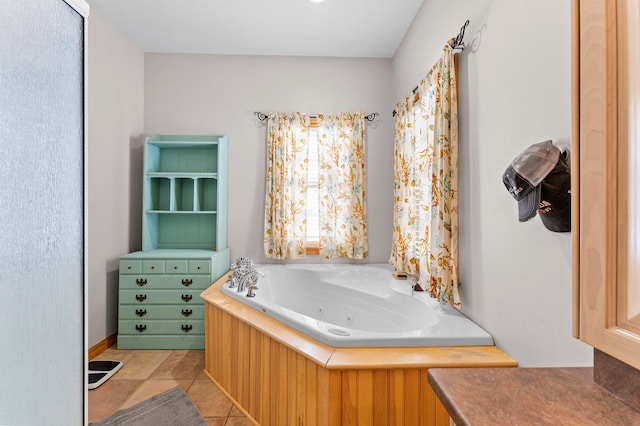 120 Bradbury Rd, Fort Kent, ME 04743 - bathroom with tile patterned flooring and a tub