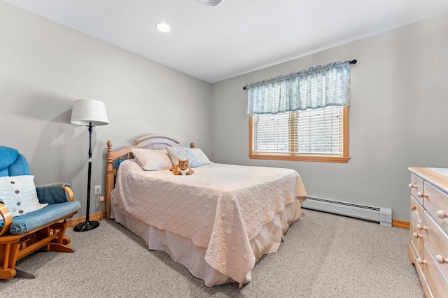120 Bradbury Rd, Fort Kent, ME 04743 - bedroom with a baseboard radiator and light carpet