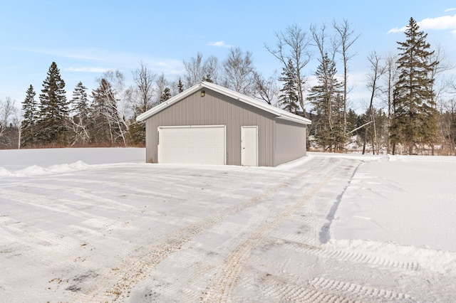 120 Bradbury Rd, Fort Kent, ME 04743 - view of snow covered garage