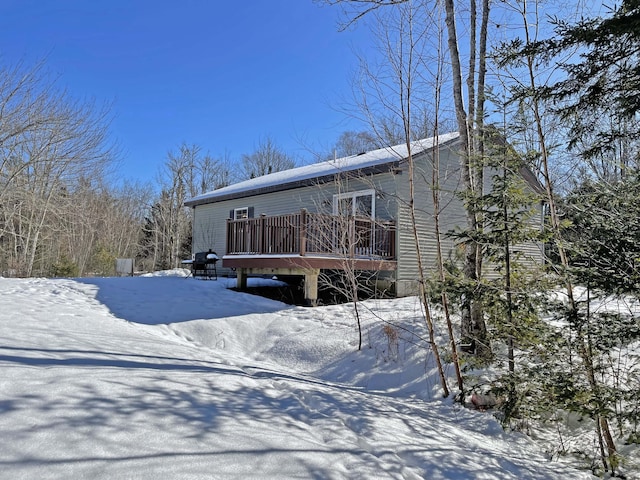 exterior space with a deck