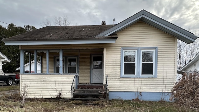 bungalow-style house featuring a porch