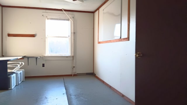 7 Hidden Meadow Ln, Dixfield, ME 04224 - empty room featuring concrete flooring and baseboards