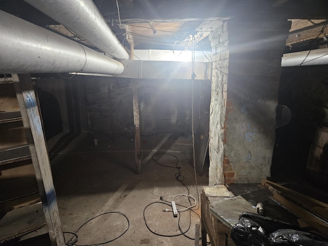 view of basement