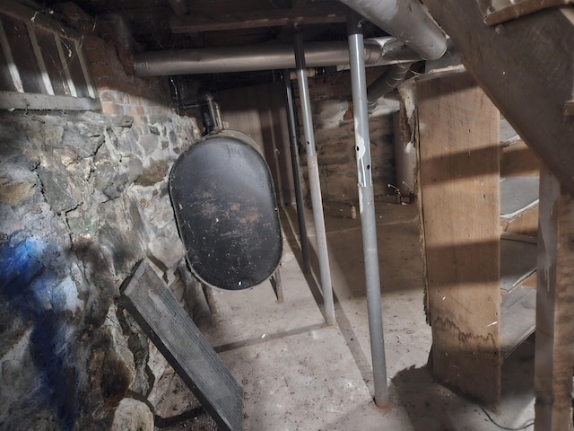 view of basement