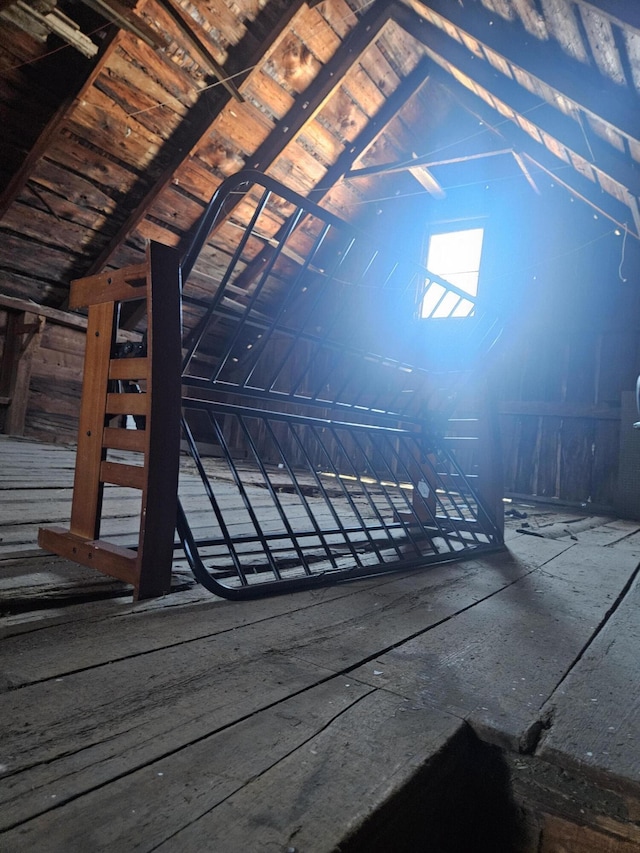 view of attic