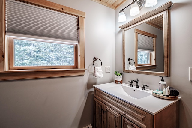 bathroom with vanity