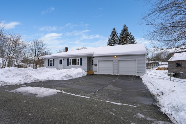 ranch-style house with a garage