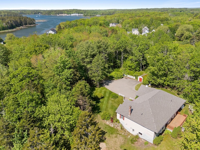 18 Patricia Ln, Saint George, ME 04859 - drone / aerial view of a forest and a nearby body of water