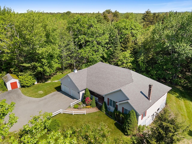 18 Patricia Ln, Saint George, ME 04859 - view of subject property with a heavily wooded area