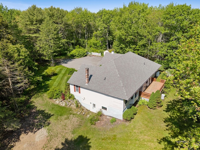 18 Patricia Ln, Saint George, ME 04859 - view from above of property with a forest